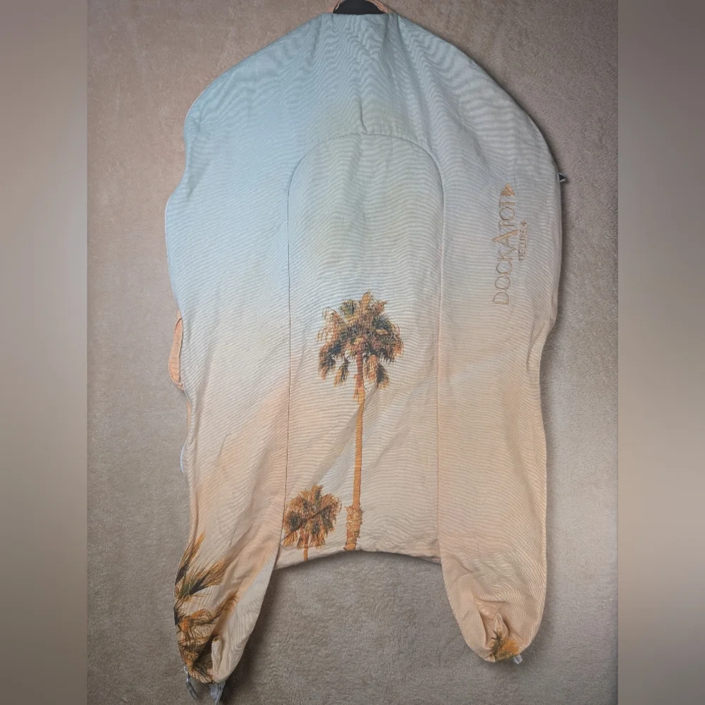 DockATot Deluxe Plus Palm Tree 0-9 Months Cover Only HTF Travel Style Nursery